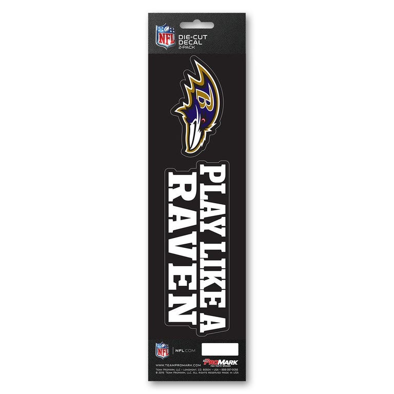 Baltimore Ravens Slogan Die Cut Decal 2pk