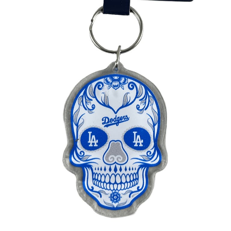 Los Angeles Dodgers Sugar Skull Premium Acrylic Keychain