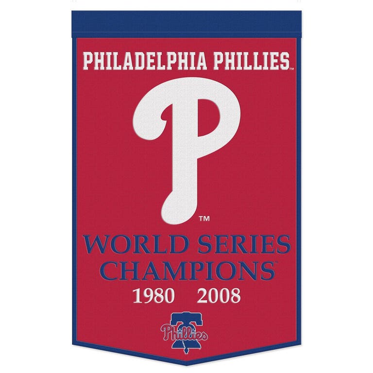 Philadelphia Phillies Wool Dynasty Championship Banner 24x38"