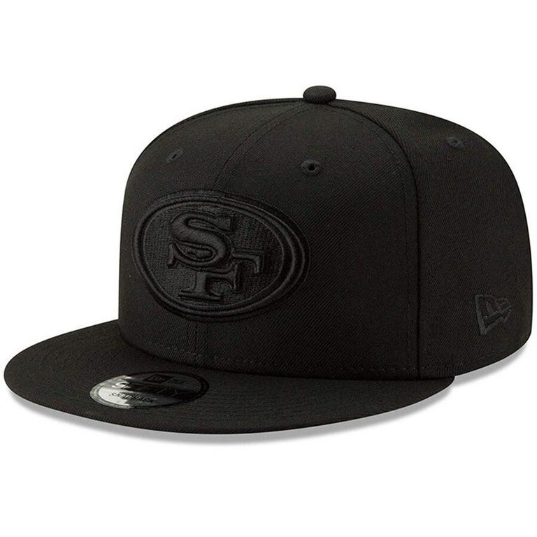 San Francisco 49ers Blackout New Era 9FIFTY Snapback Hat