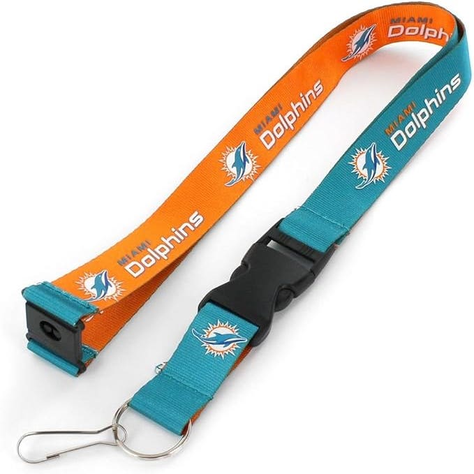 Miami Dolphins Reversible Lanyard