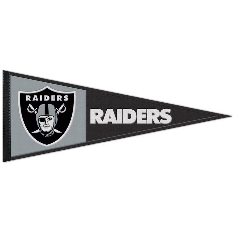 Las Vegas Raiders Embroidered Wool Logo Pennant 13x32"