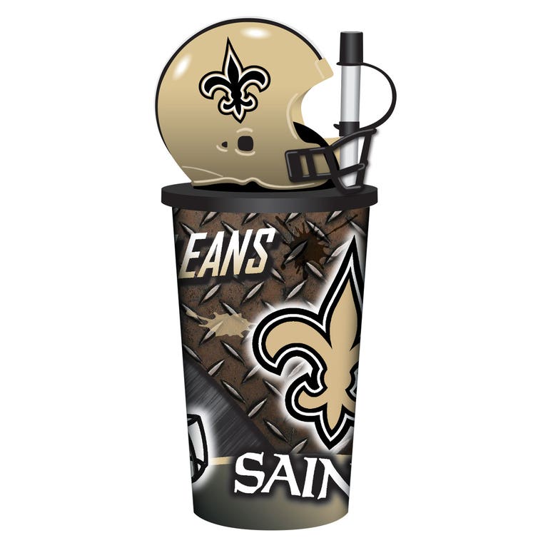 New Orleans Saints Helmet Cup with Straw 32oz