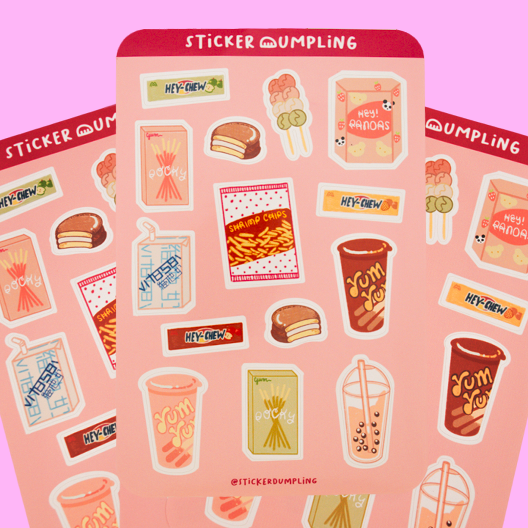 Asian Konbini Sticker Sheet