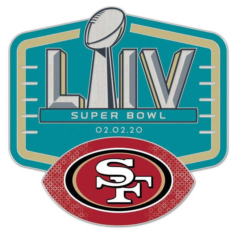 San Francisco 49ers Super Bowl LIV Collectible Pin