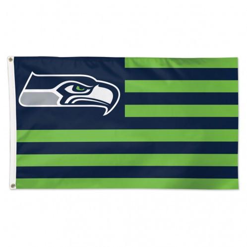 Seattle Seahawks Deluxe Americana Flag 3x5'