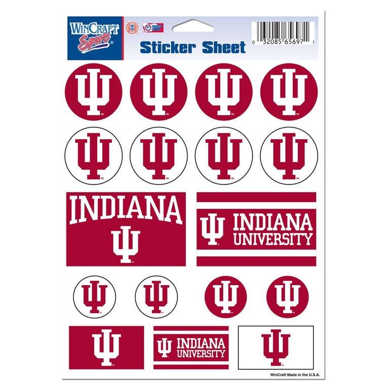 Indiana Hoosiers Vinyl Decal Sheet 5x7"