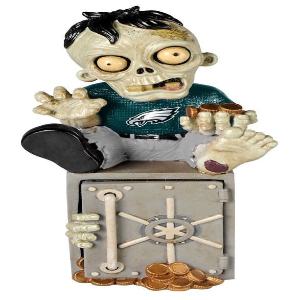 Philadelphia Eagles Zombie Figurine Bank