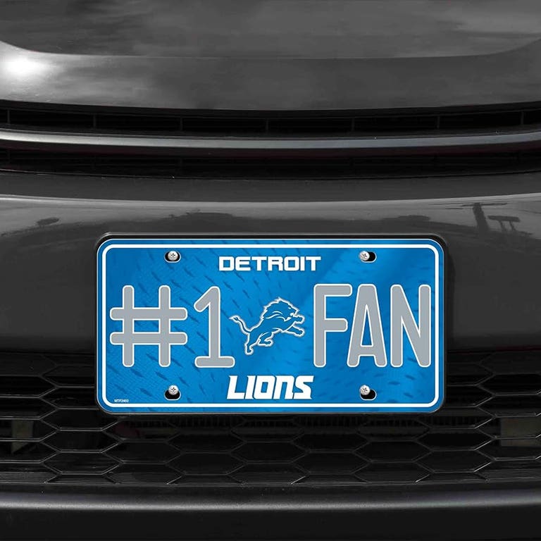 Detroit Lions #1 Fan License Plate