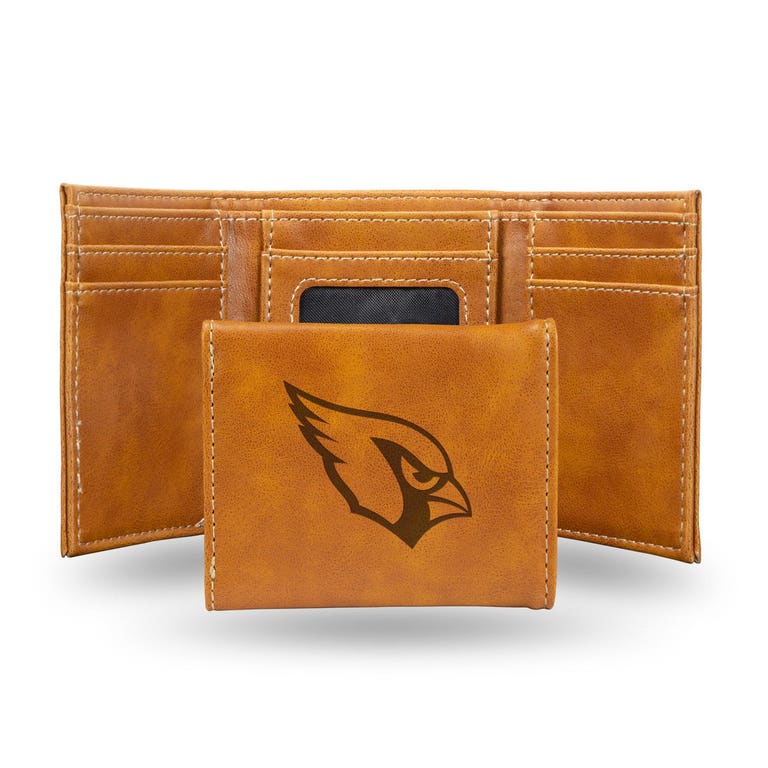 Arizona Cardinals Laser Engraved Trifold Leather Wallet