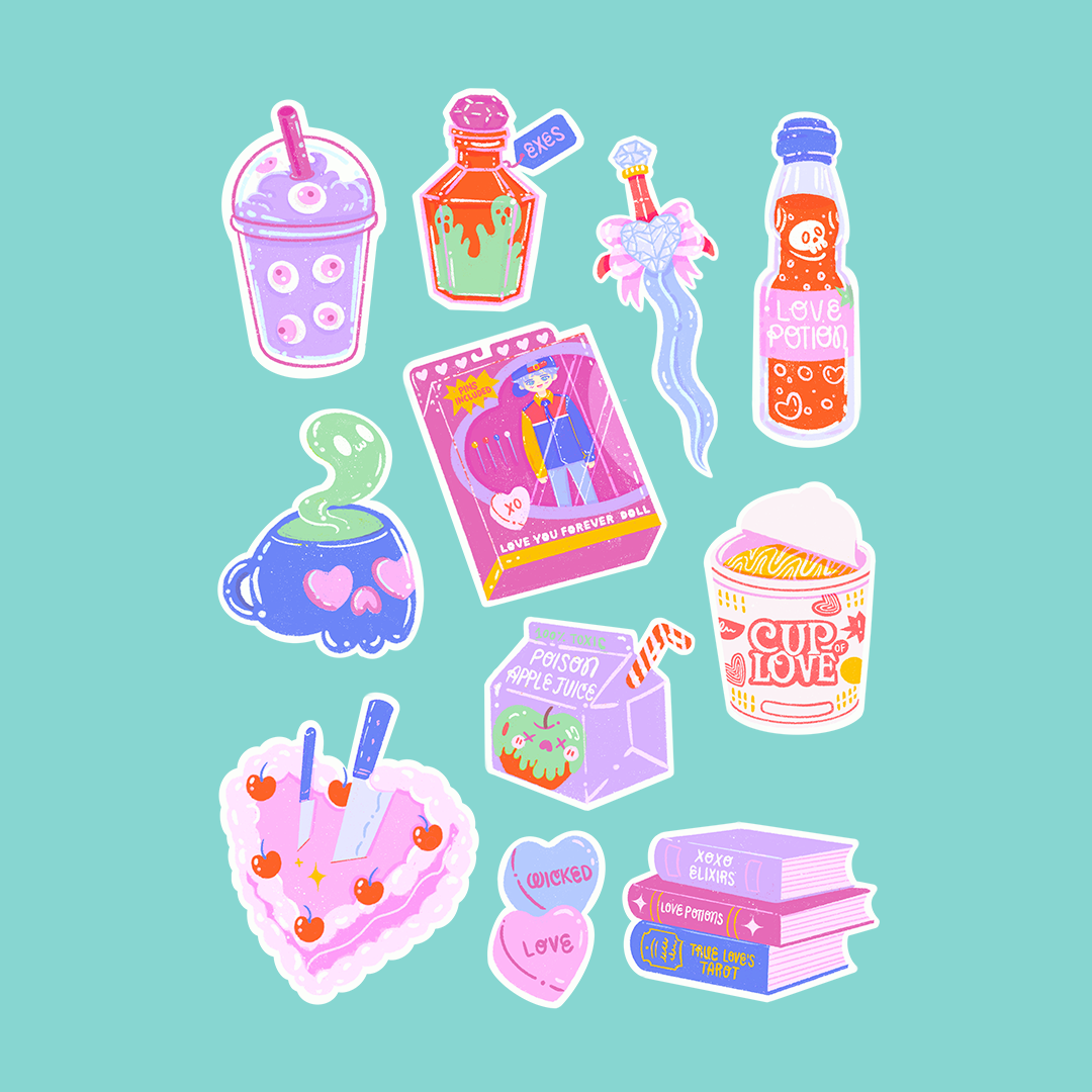 Wicked Love Sticker Sheet