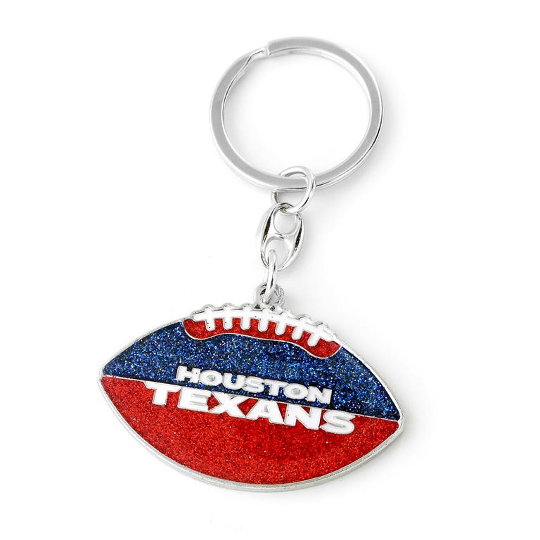 Houston Texans Glitter Football Keychain