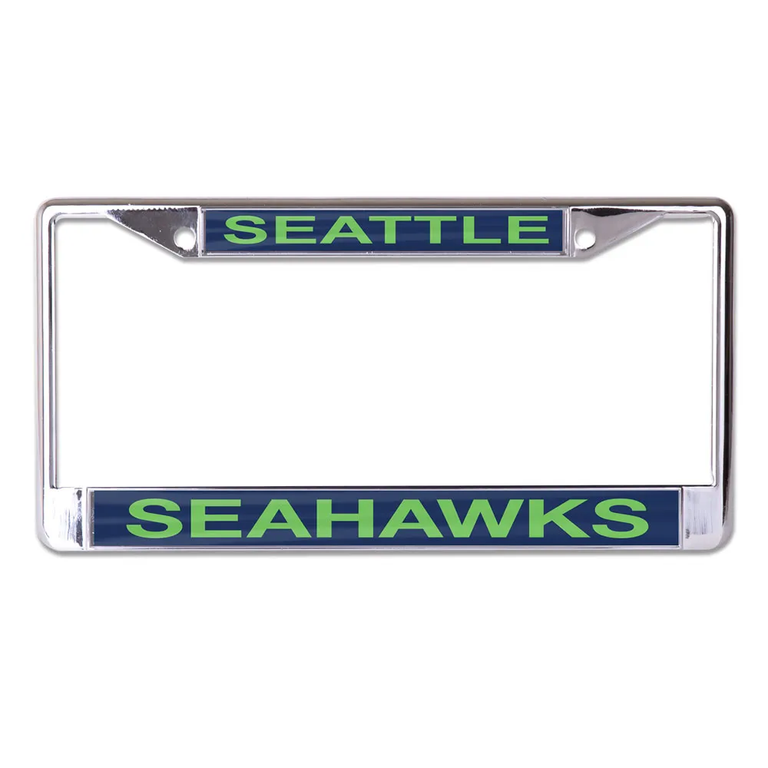 Seattle Seahawks Laser Chrome License Plate Frame