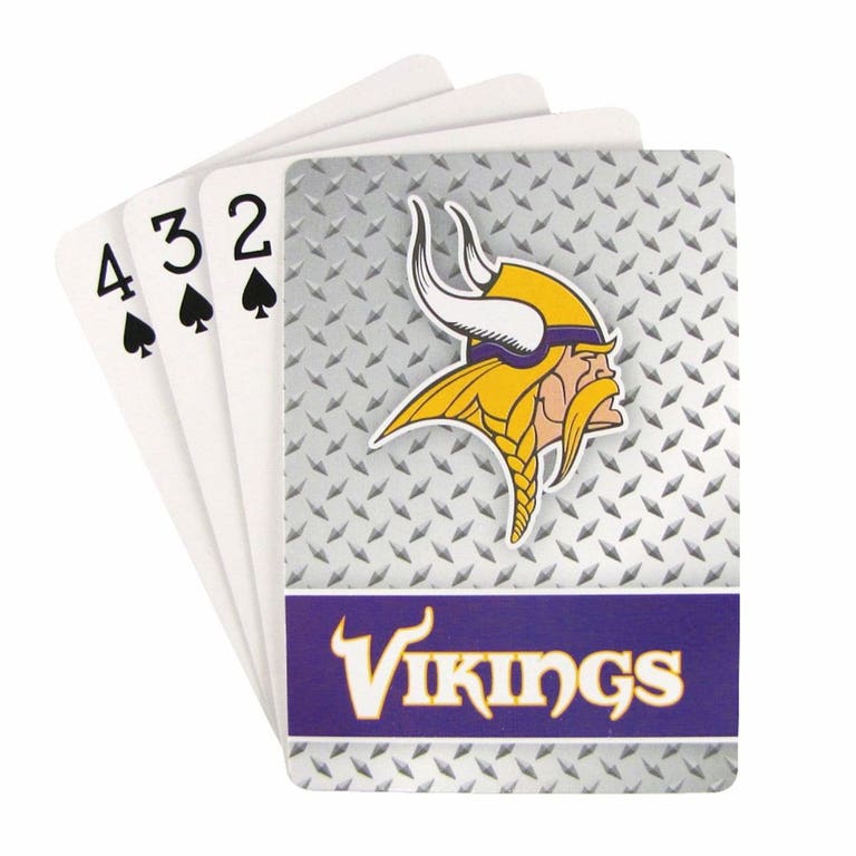 Minnesota Vikings Diamond Plate Playing Cards