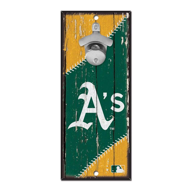 Oakland Athletics Wood Bottle Opener 5x11"