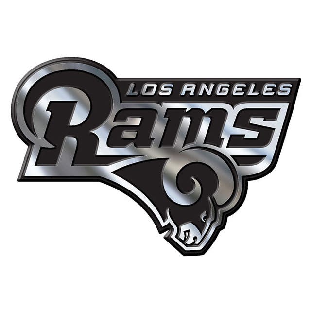 Los Angeles Rams Premium Metal Auto Emblem