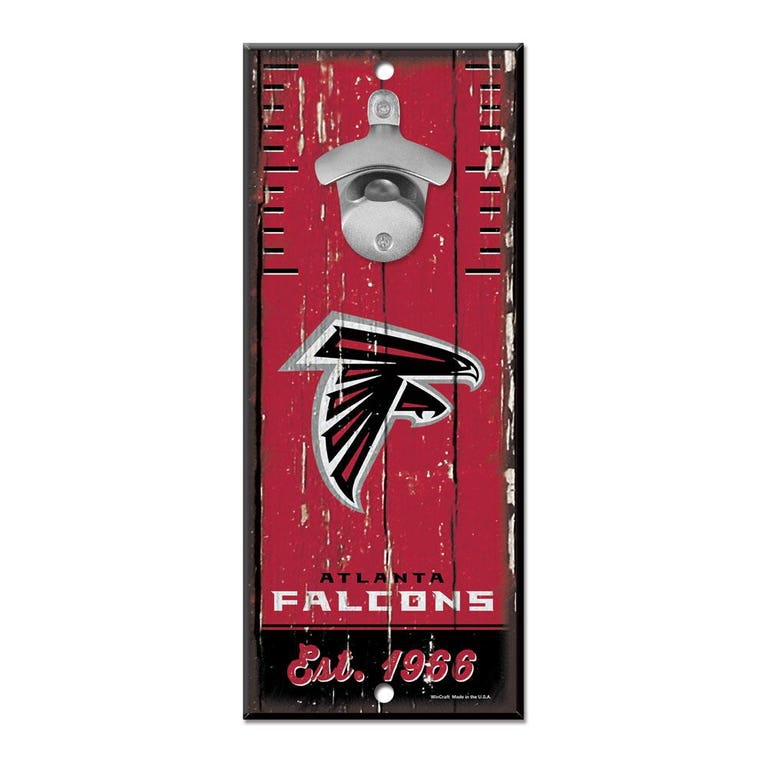 Atlanta Falcons Wood Bottle Opener 5x11"