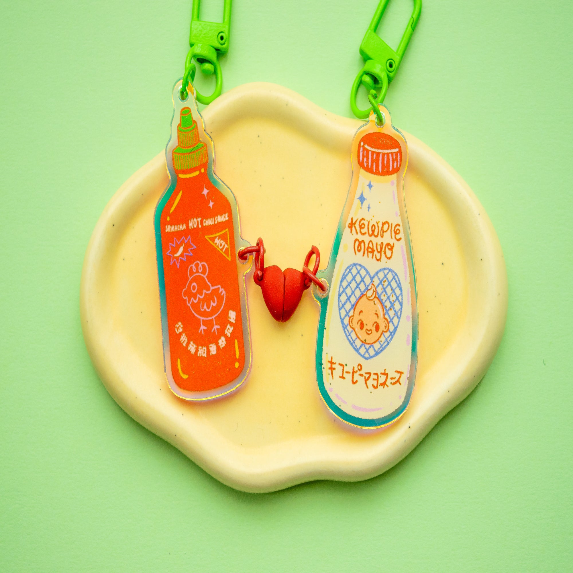Sriracha Mayo Magnetic Keychain