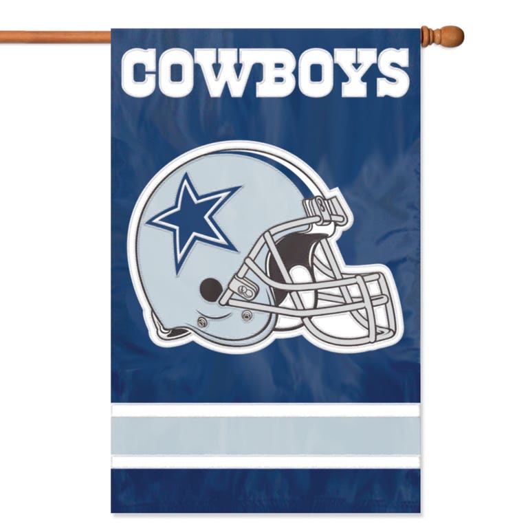 Dallas Cowboys Embroidered 2-Sided Banner 28x44"