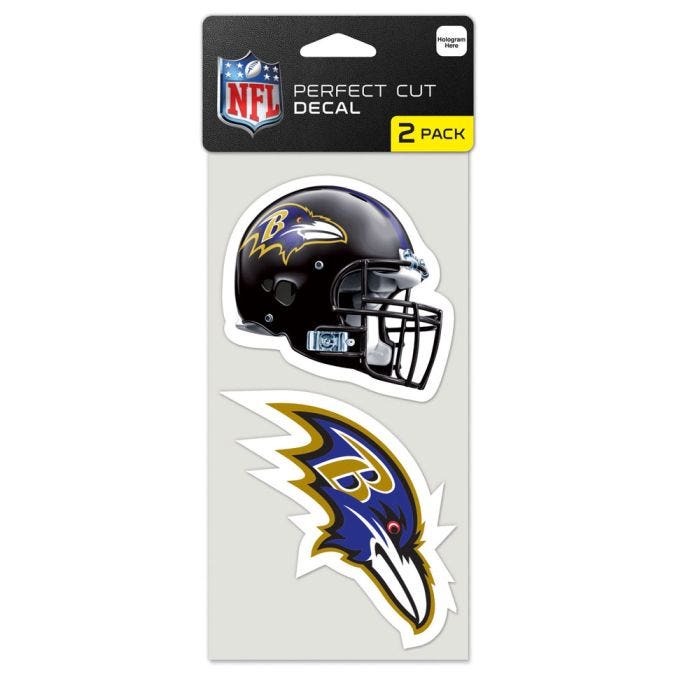 Baltimore Ravens Set of 2 Perfect Cut Decals