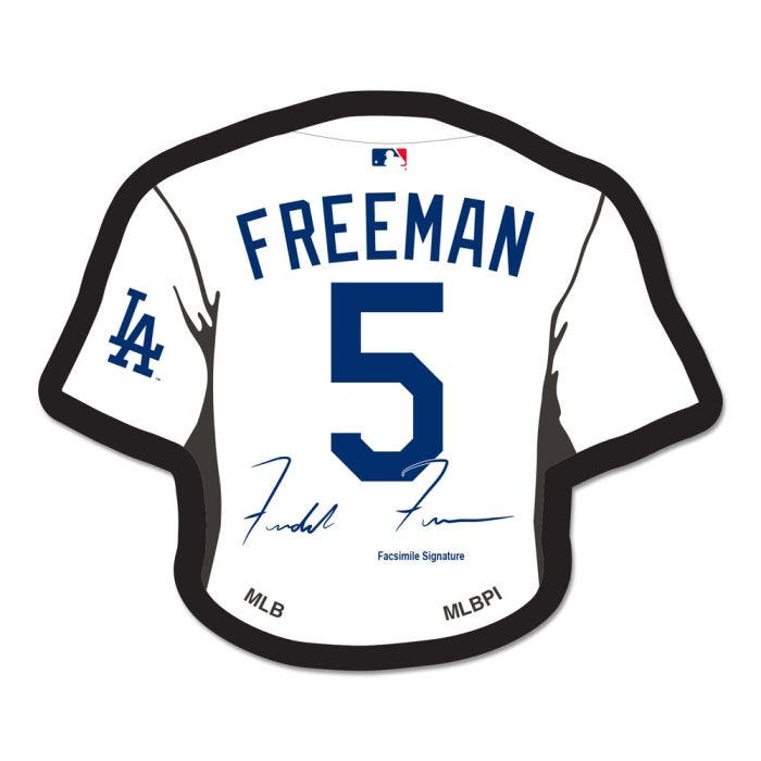 Los Angeles Dodgers Freddie Freeman Pin Signature Collectors Jersey Pin