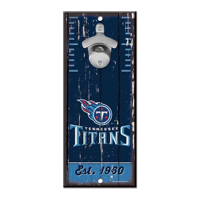 Tennessee Titans Wood Bottle Opener 5x11"