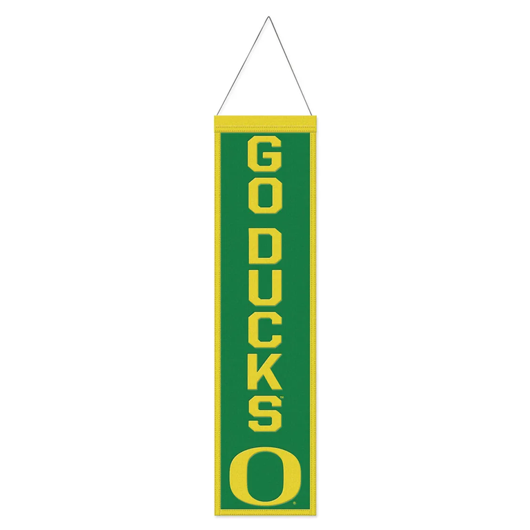 Oregon Ducks Wool Slogan Banner 8x32"