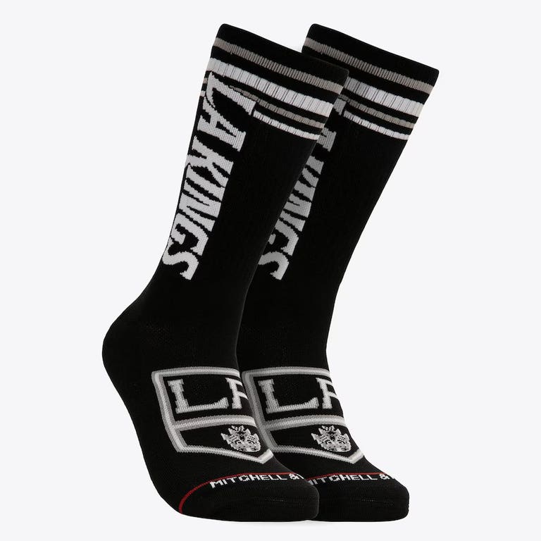 Los Angeles Kings Retro Mitchell and Ness Power Play Crew Socks