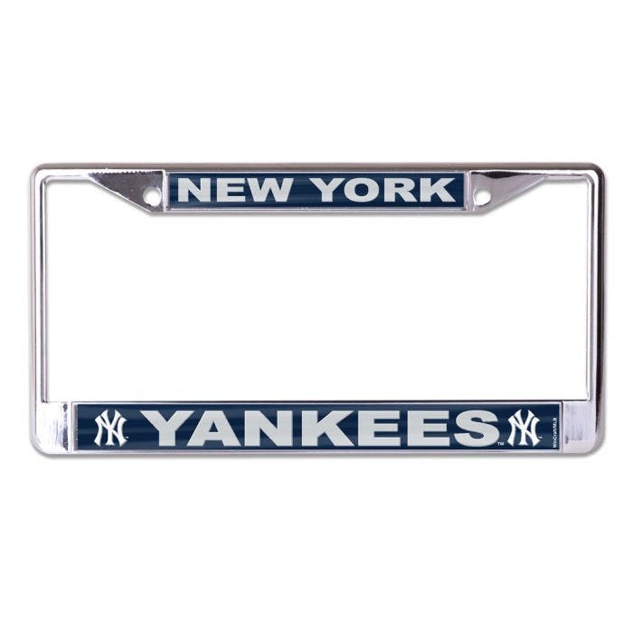 New York Yankees Chrome License Plate Frame with Acrylic Insert