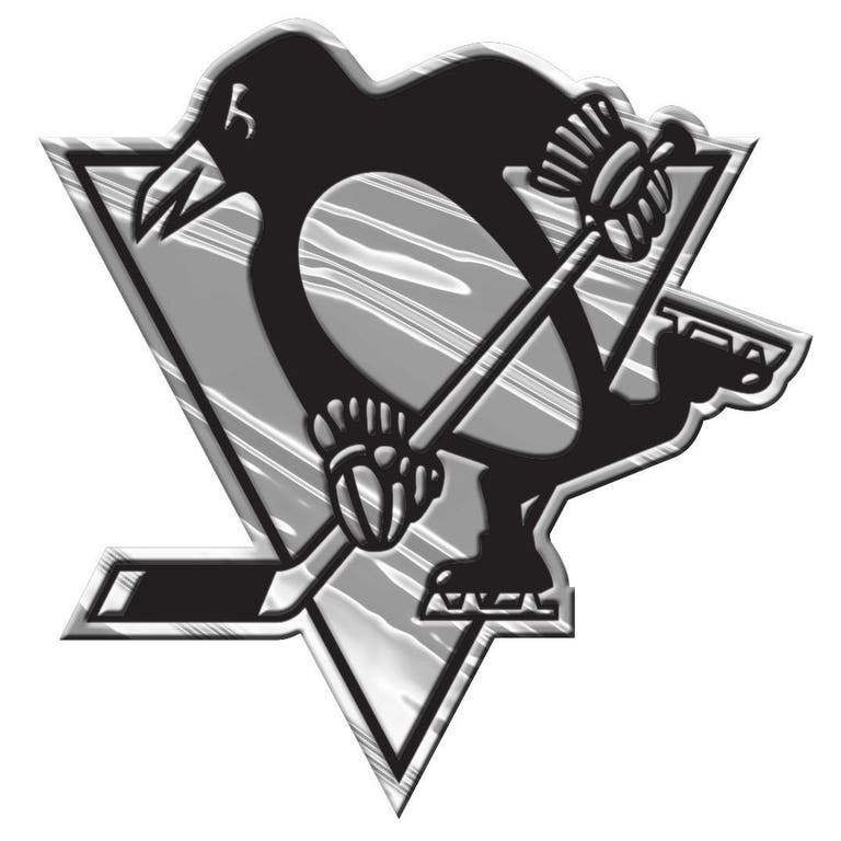 Pittsburgh Penguins Silver Auto Emblem
