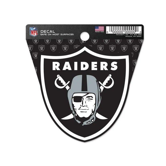 Las Vegas Raiders Clean Cut Decal 3x4"