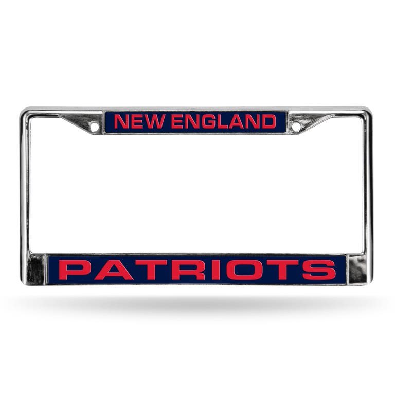 New England Patriots Laser Chrome License Plate Frame