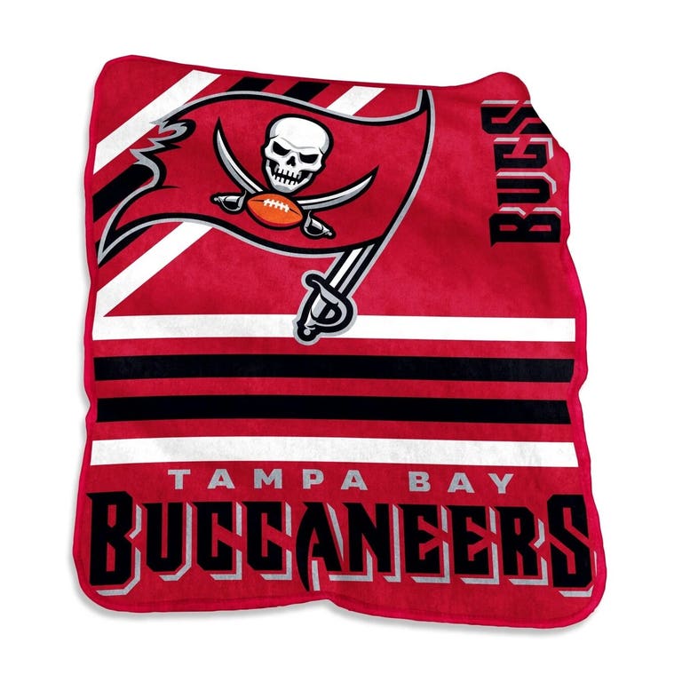 Tampa Bay Buccaneers Team Stripe Raschel Throw Blanket 50x60"
