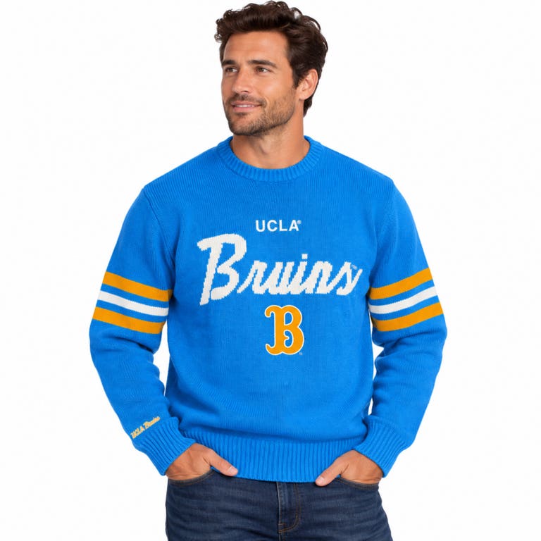 UCLA Bruins Head Coach Mitchell and Ness Crew Sweatshirt