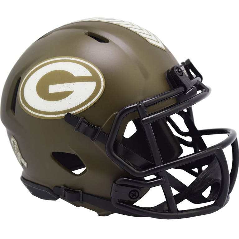 Green Bay Packers 2022 Riddell Salute to Service Speed Mini Helmet