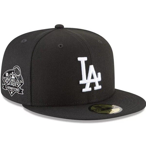 Los Angeles Dodgers 2024 Black World Series Champions New Era 9FIFTY Snapback Hat