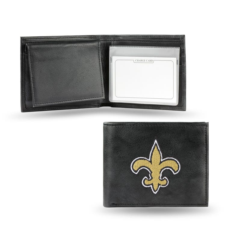 New Orleans Saints Embroidered Leather Bi-Fold Wallet