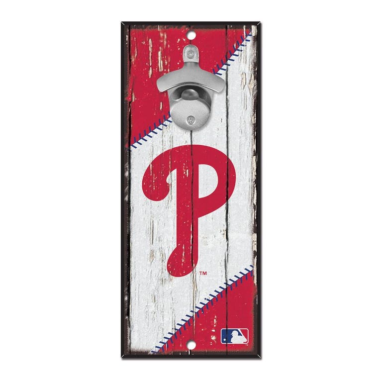 Philadelphia Phillies Wood Bottle Opener 5x11"