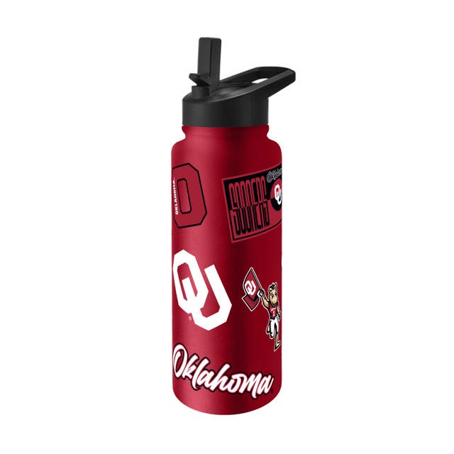 Oklahoma Sooners Dreamweave Quencher Stainless Steel Bottle 34oz