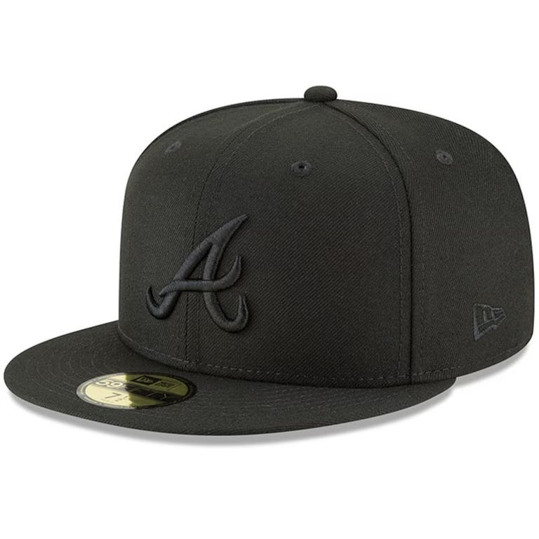Atlanta Braves New Era 59FIFTY Blackout Hat