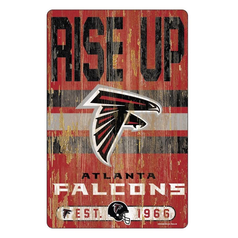 Atlanta Falcons Wood Slogan Sign 11x17"