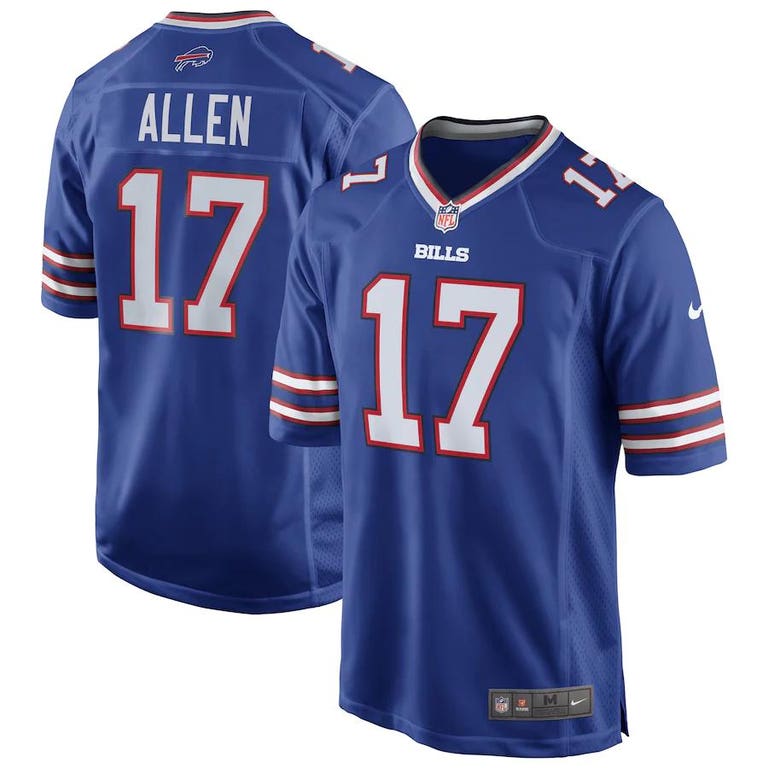 Buffalo Bills Josh Allen #17 Nike Blue Game Jersey