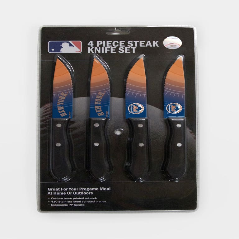 New York Mets Steak Knife 4 Pack Set