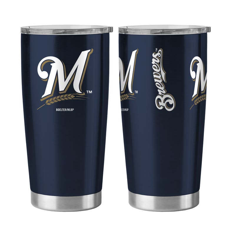 Milwaukee Brewers Travel Tumbler 20 oz Ultra Flared Navy