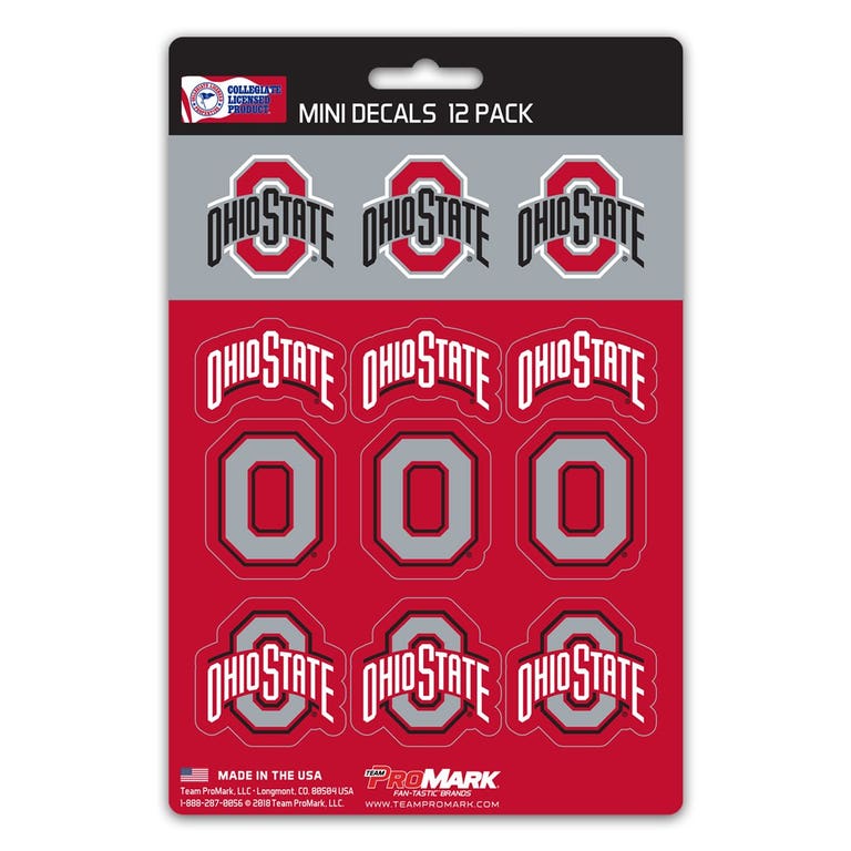 Ohio State Buckeyes Mini Decals 12pk Set
