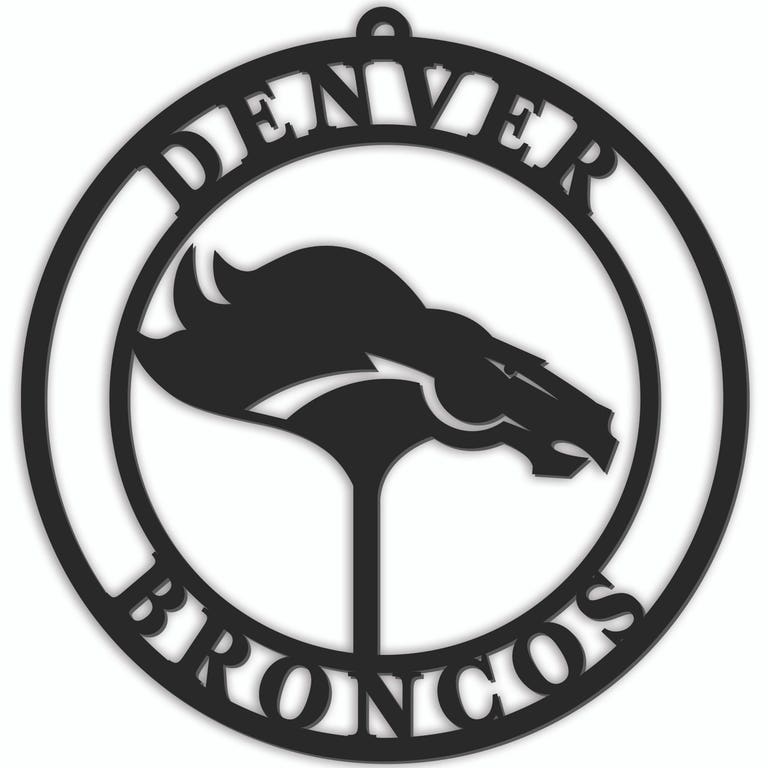 Denver Broncos Door Hanger Sign - 16"