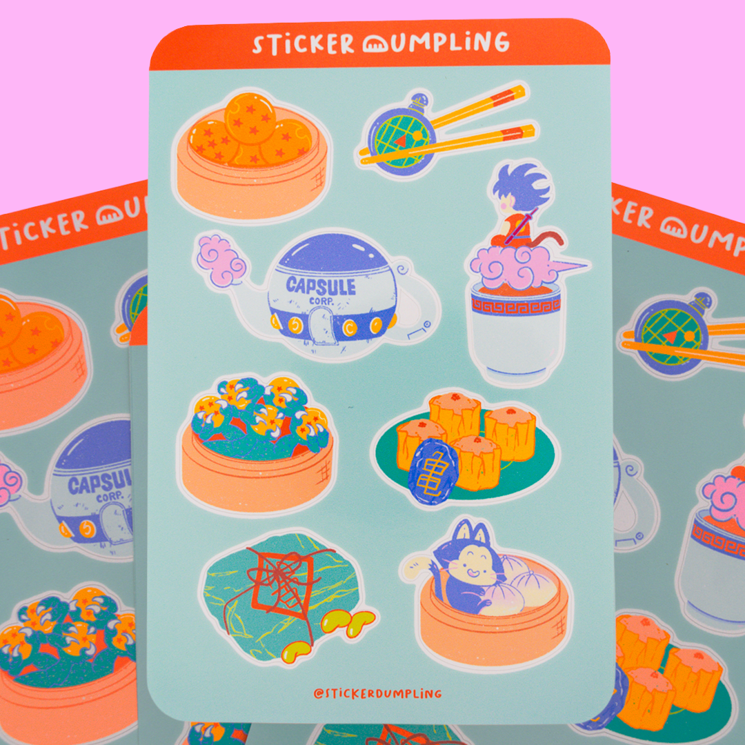 Dragon Dim Sum Sticker Sheet