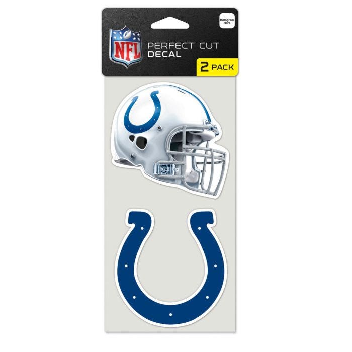 Indianapolis Colts Perfect Cut Decals 2 pack