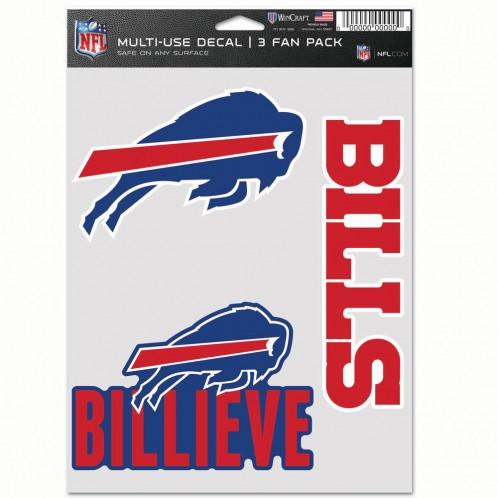 Buffalo Bills Multi Use 3 Pack Fan Decals