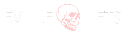 Eville Lifts White Pink Mini Skull